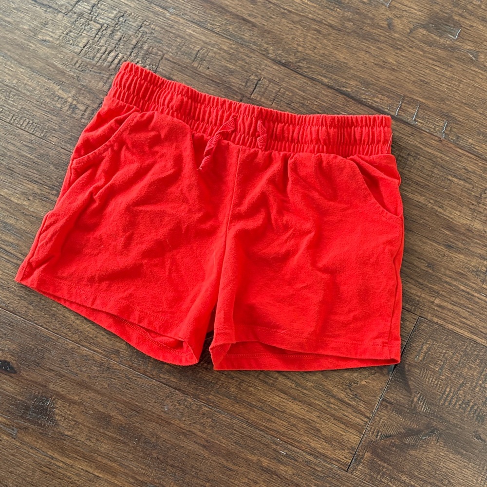 Cat & Jack Vibrant Red Elastic Waist Shorts - Size L (10-12)